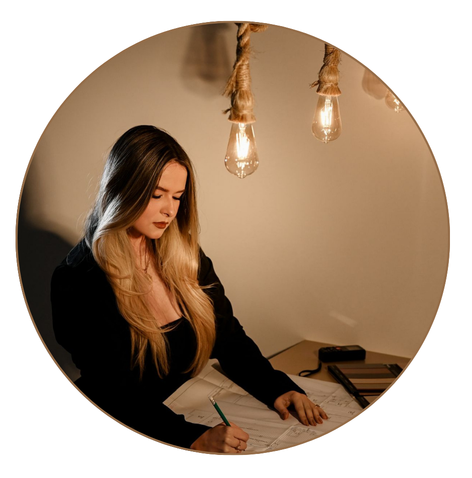 Bárbara projetando à luz quente